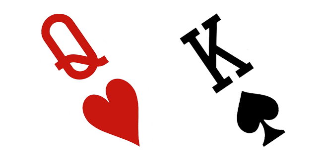 queen of hearts & king of spades custom cursor