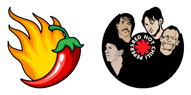 red hot chili peppers animated custom cursor