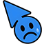Regular Blue Arrow Happy & Sad Smile