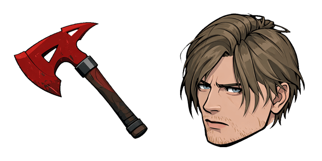 resident evil leon kennedy and axe custom cursor