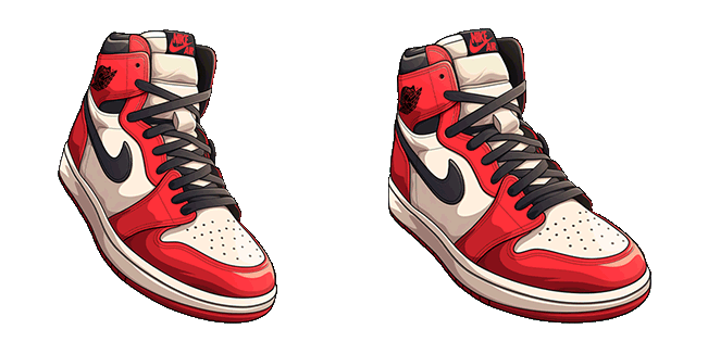 retro nike air jordan animated custom cursor