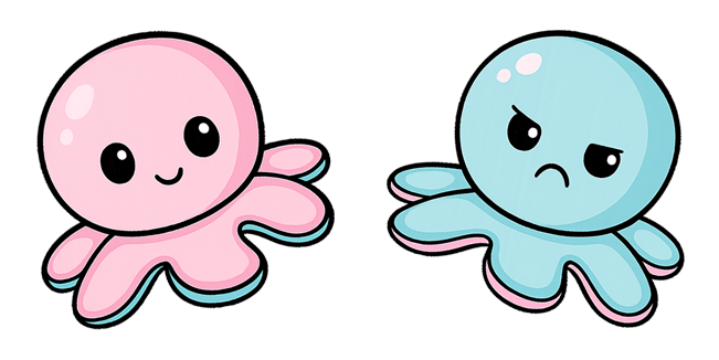 reversible octopus plush toy custom cursor