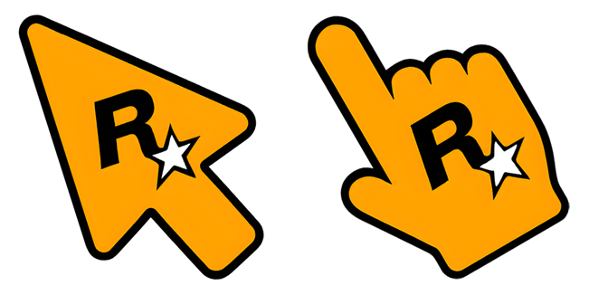 rockstar logo custom cursor