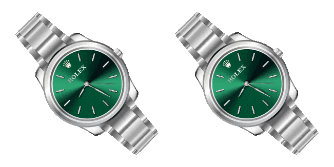 rolex oyster perpetual animated custom cursor