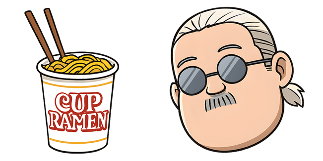 sakamoto days ramen cup & taro custom cursor