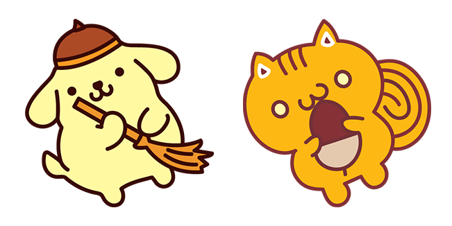 sanrio fall pompompurin bagelcustom cursor