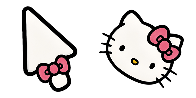 sanrio hello kitty white arrow custom cursor