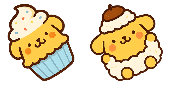 sanrio pompompurin foodie custom cursor