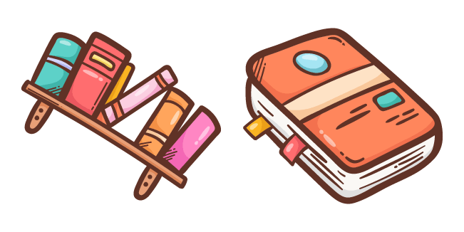 school shelf book cursors