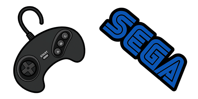 sega joystick & logo custom cursor