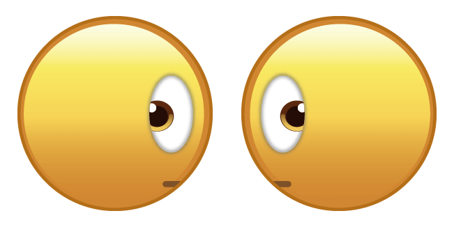 side eye emoji custom cursor
