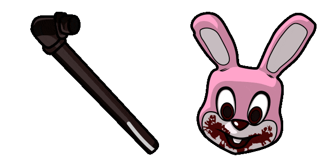 silent hill robbie the rabbit & pipe animated custom cursor