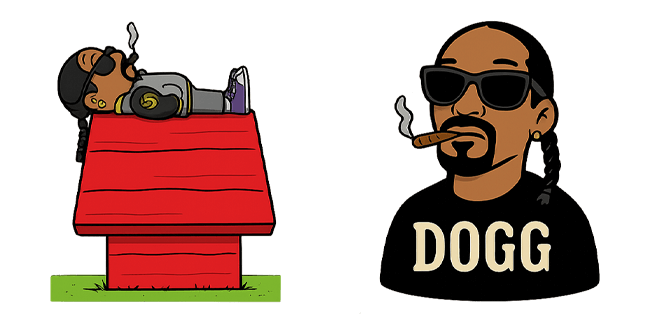 snoop dog x peanuts snoopy custom cursor