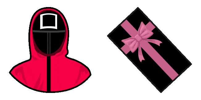 squid game coffin box & guard animated custom cursor