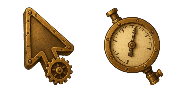 steampunk clockwork custom cursor