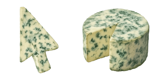 stinky cheese 3d custom cursor