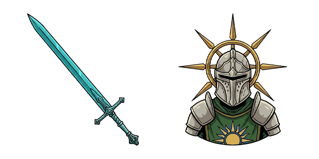 sunburst knight and azure blade custom cursor