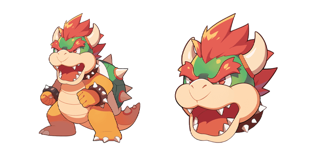 super mario bowser fire king custom cursor