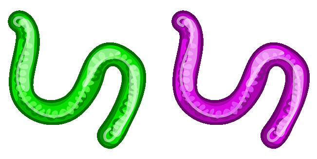 sweet candy gummy worm animated custom cursor