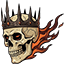 Tainted Grail: The Fall of Avalon Flaming Skull King & Sword