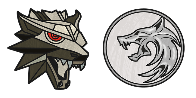 the witcher wolf medallion custom cursor