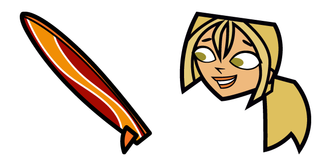 total drama bridgette surfboard custom cursor