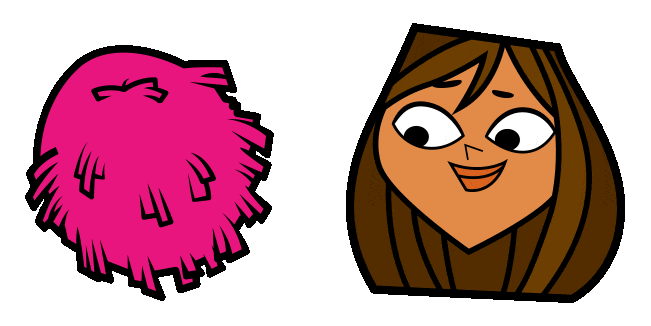 total drama courtney pom pom animated custom cursor