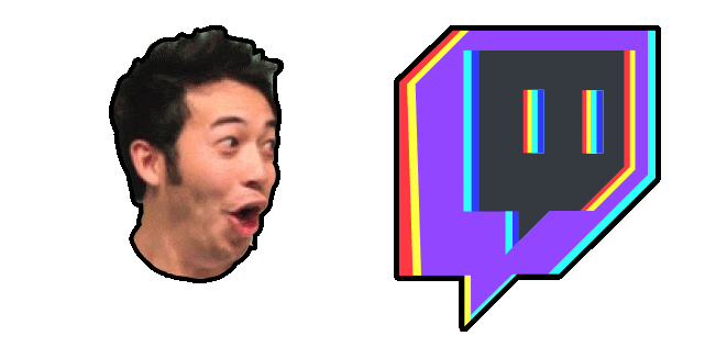 twitch glitch logo animated custom cursor