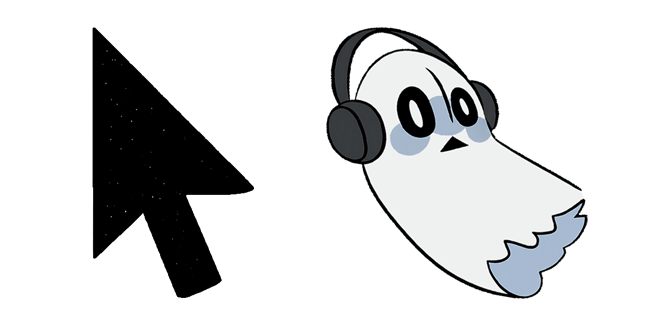 undertale napstablook custom cursor