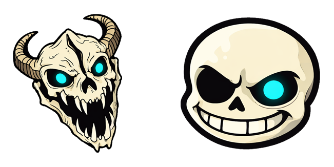 undertale sans and gaster blaster custom cursor