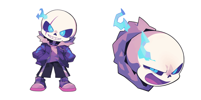 undertale sans blue flame soul custom cursor