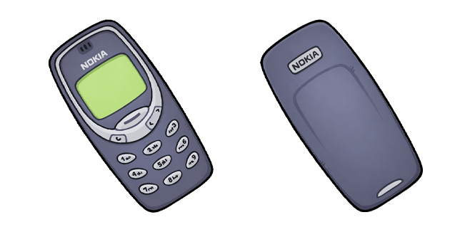 vintage nokia 3310 mobile phone custom cursor
