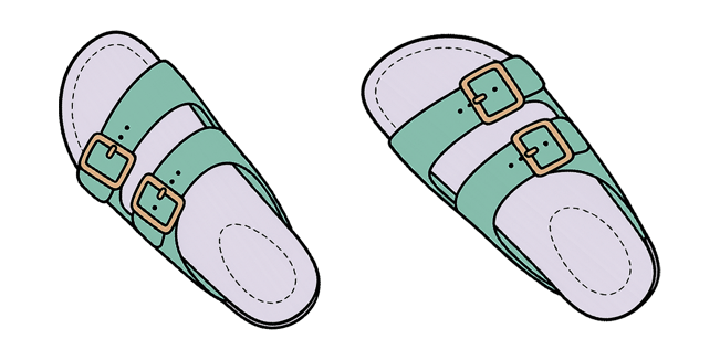 vsco girl sandals custom cursor