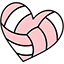 VSCO Girl Volleyball Heart & Ball