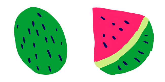 watermelon summer fruit custom cursor