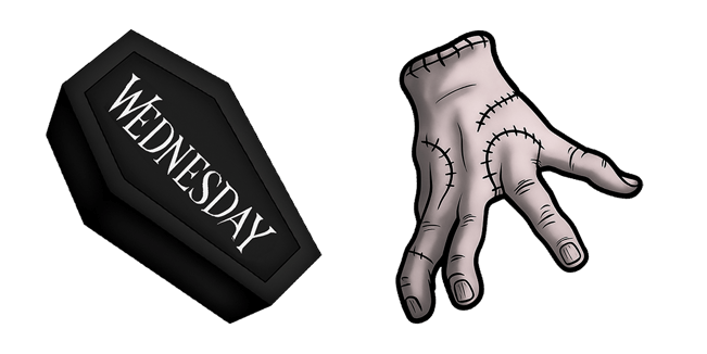 wednesday addams coffin & thing custom cursor