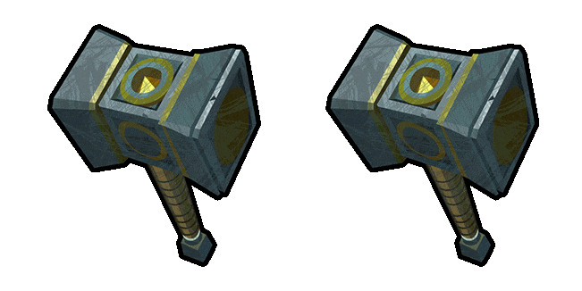 world of warcraft runed hammer animated custom cursor