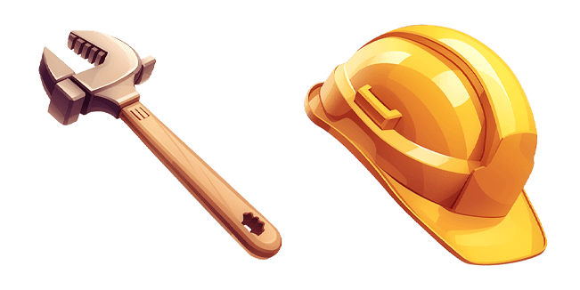 wrench & work helmet custom cursor
