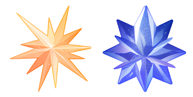 Yellow & Blue Crystal Stars Cursor - Sweezy Custom Cursors