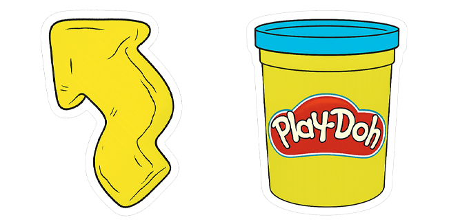 yellow play doh custom cursor