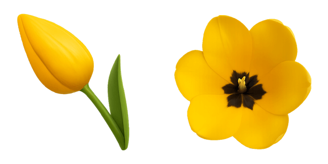 yellow tulip flower custom cursor