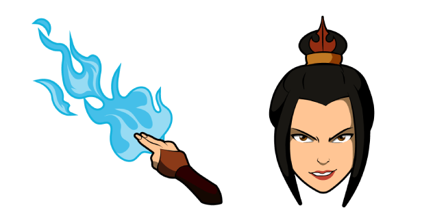 avatar azula blue flames custom cursor