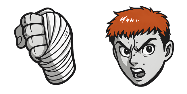 baki the grappler baki hanma fist custom cursor