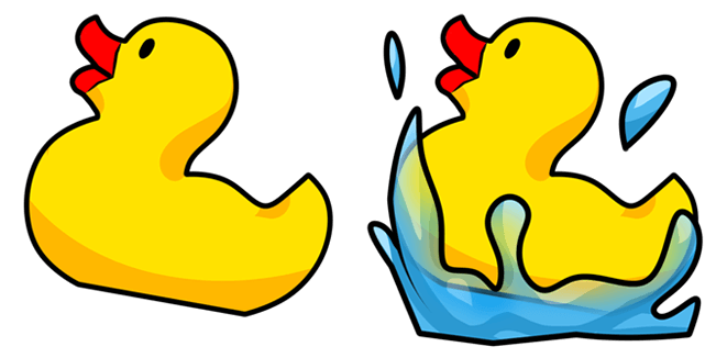 bath duck custom cursor