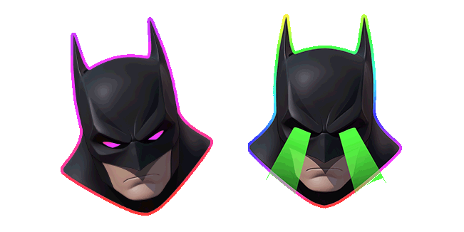 batman rainbow stroke animated custom cursor