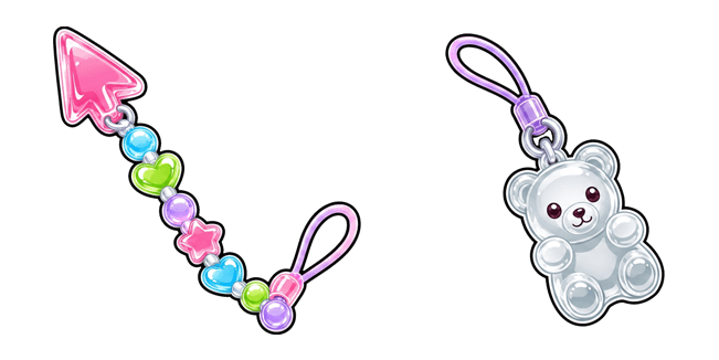 beaded bracelet bear custom cursor
