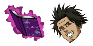 Black Clover Yami Sukehiro & Grimoire Cursor - Sweezy Cursors