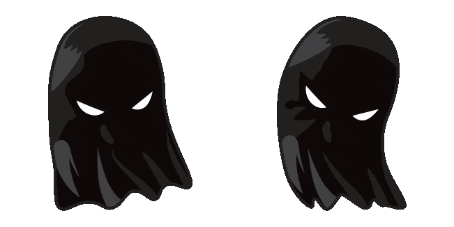 black hood animated custom cursor