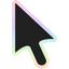 Black & Pastel Rainbow Stroke Gradient Animated