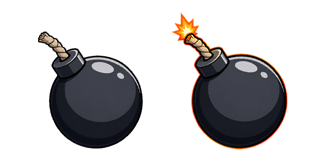 black round bomb custom cursor